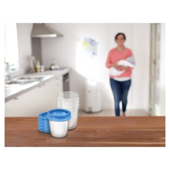 PHILIPS AVENT SCF619/05 Pots de Conservation Réutilisables 5x 180ml