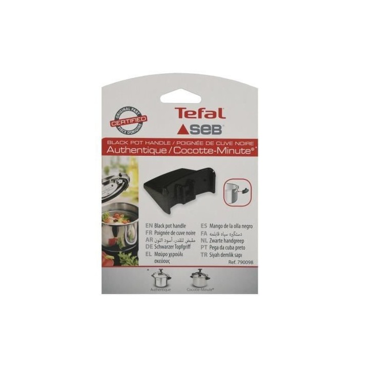 SEB Poignée 790098 noir