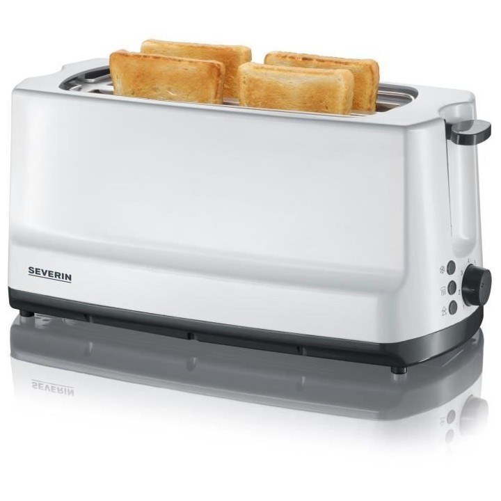 SEVERIN AT2234 Grille-pain, 2 fentes longues pour 4 tranches : griller