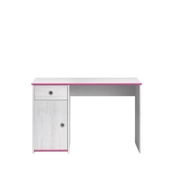 PARISOT Bureau enfant Décor pin memphis et rose ou bleu - L 121 cm - SWITCH