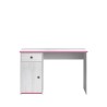 PARISOT Bureau enfant Décor pin memphis et rose ou bleu - L 121 cm - SWITCH