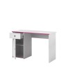 PARISOT Bureau enfant Décor pin memphis et rose ou bleu - L 121 cm - SWITCH