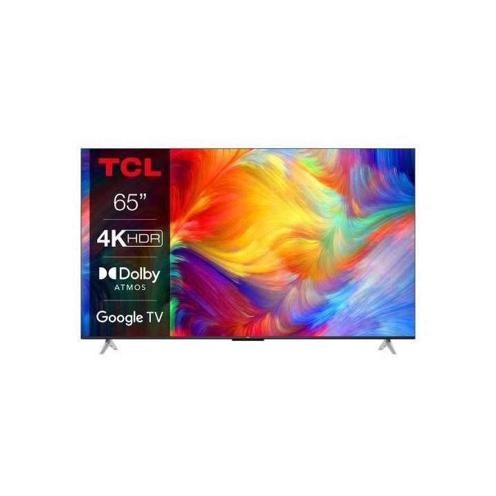 TCL - 65P637 - TV LED - UHD 4K - 64 (164 cm) - HDR Grâce a HDR10, HLG