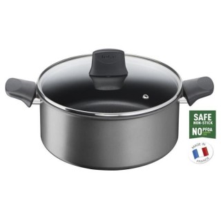TEFAL G2874602 La Recyclée faitout 24cm+Couvercle, 100% Aluminium rec