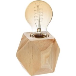 Lampe socle en bois - E27 -...