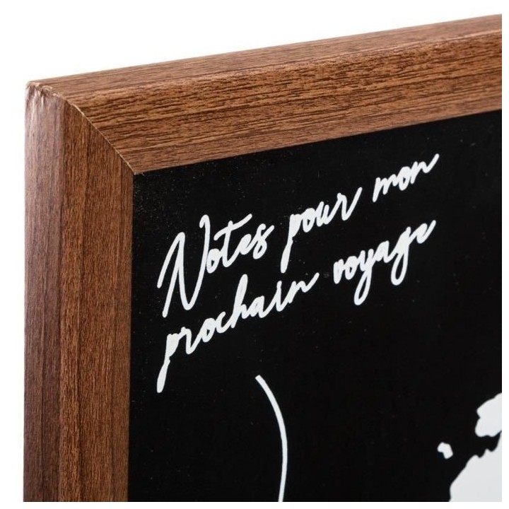 Mémo Ardoise Monde Colonial - Noir - 78 x 47,7 cm