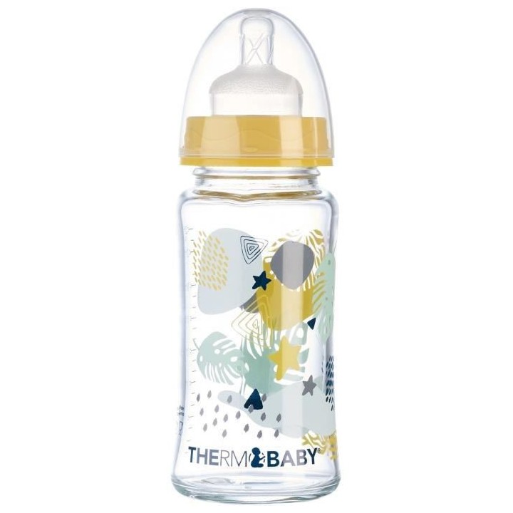 Chauffe biberon + Biberon verre 230ml + Goupillon biberon + Boîte dos