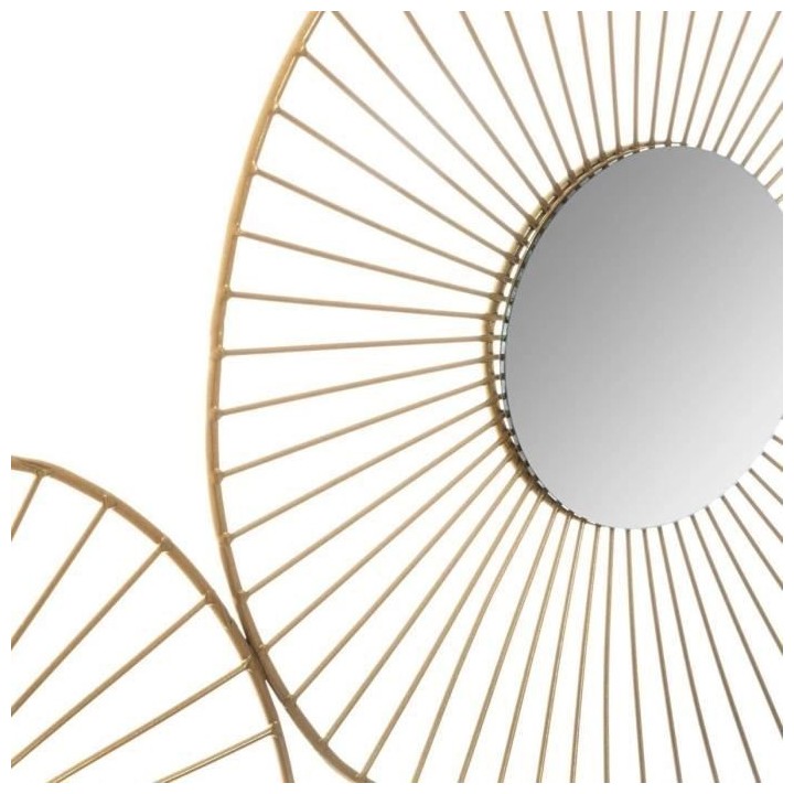 Déco murale en métal 5 Miroirs - Or