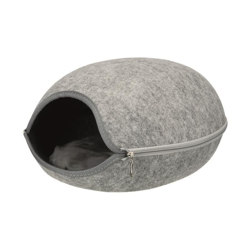 TRIXIE Abri douillet Luna 40 × 24 × 46 cm - Gris clair - Pour chien