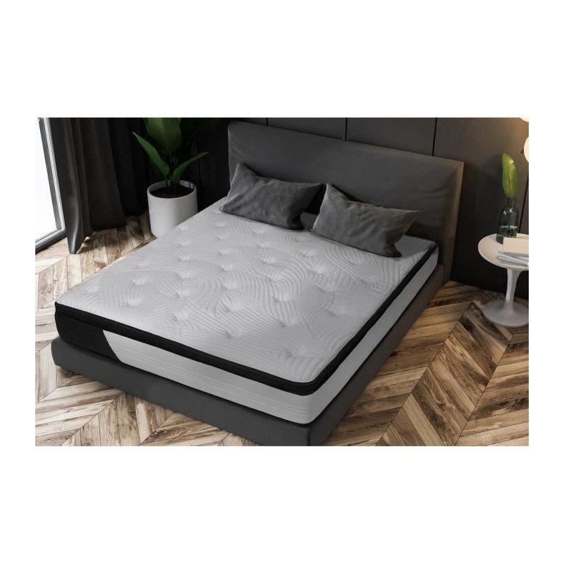 DESIGN 707 Matelas 180x200 cm CASSIE - 780 Ressorts ensachés et mémoire de forme - 30 cm