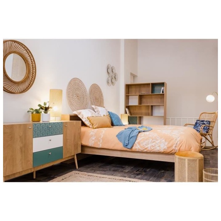 Déco murale en métal 5 Miroirs - Or