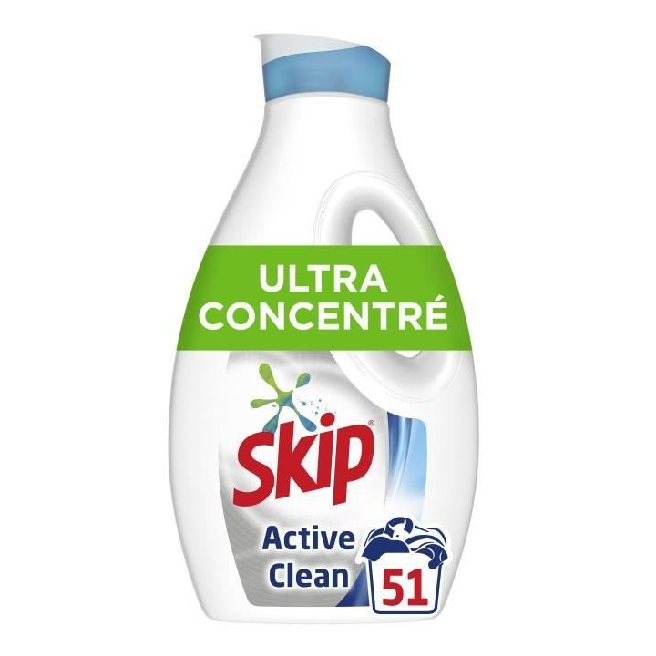SKIP Concentré Active Clean - 51 Lavages - lot de 4