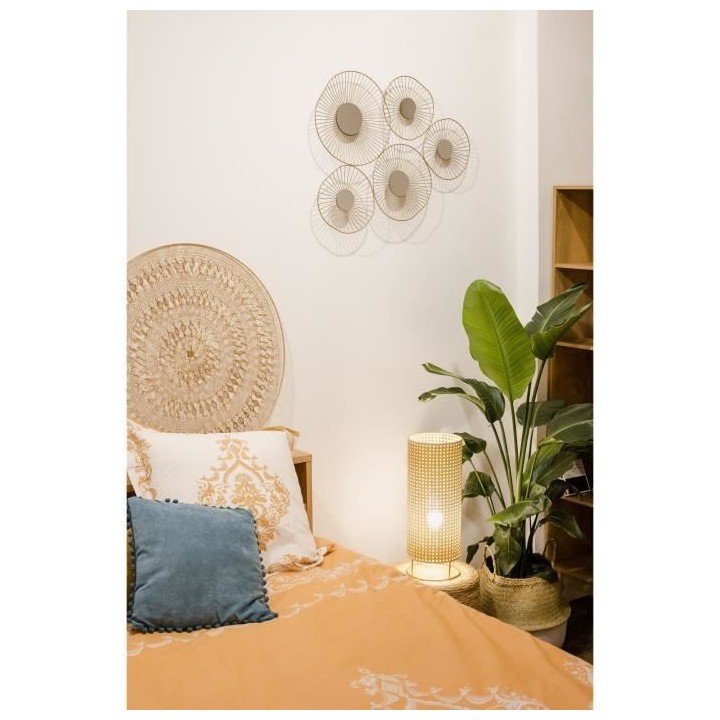 Déco murale en métal 5 Miroirs - Or