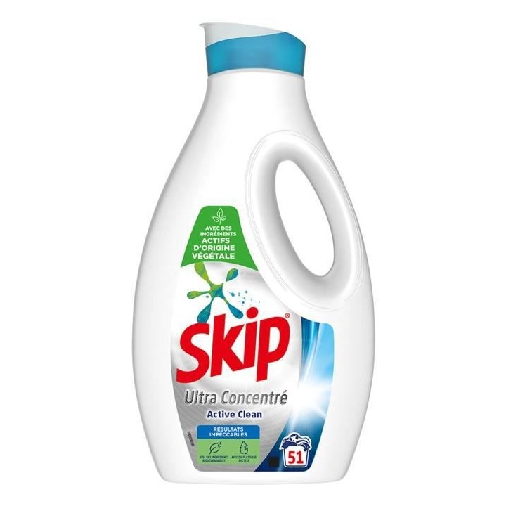 SKIP Concentré Active Clean - 51 Lavages - lot de 4