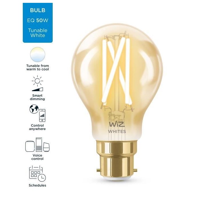 WiZ Ampoule connectée vintage Blanc variable B22 50W