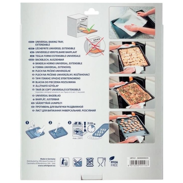 WPRO UBT521 leche frite extensible