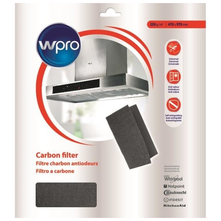 WPRO UCF017 Filtre a charbon universel