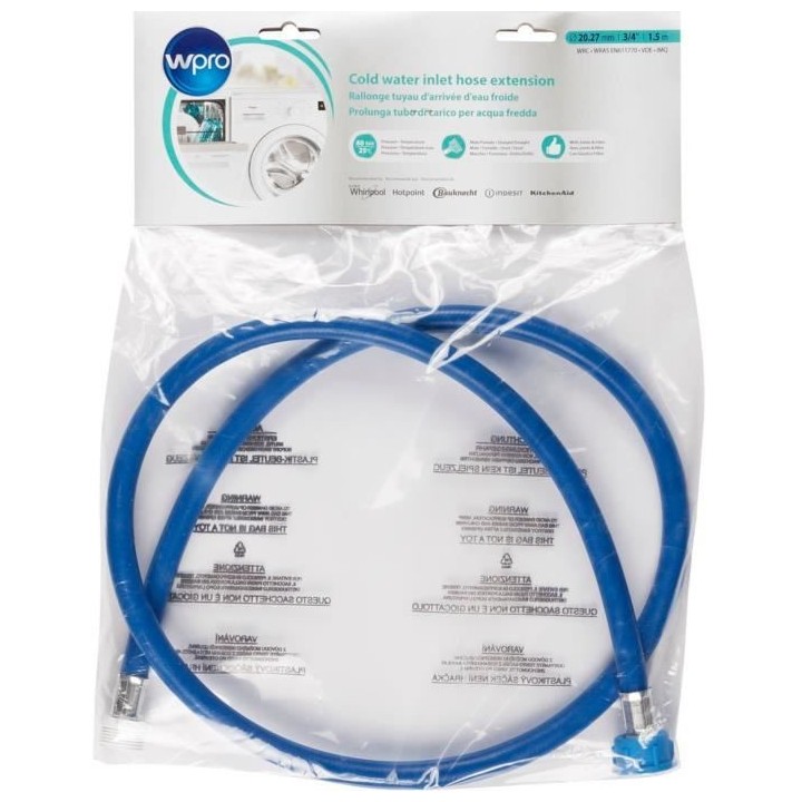 WPRO IEF150 - Droit-droit - rallonge mâle/femelle - 1,5m