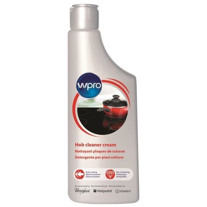 WPRO VTC101 Nettoyant plaque vitrocéramique et induction