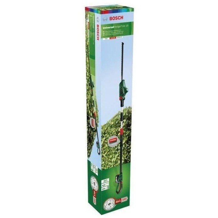 Taille-Haies sans fil télescopique Bosch - UniversalHedgePole 18 (1 B