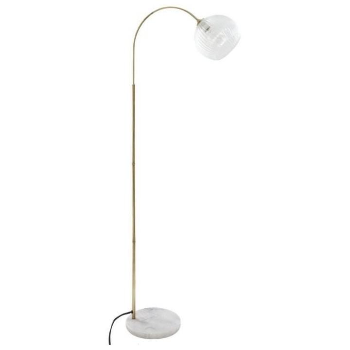 Lampadaire arc - E27 - 40 W - H. 150 cm - Doré