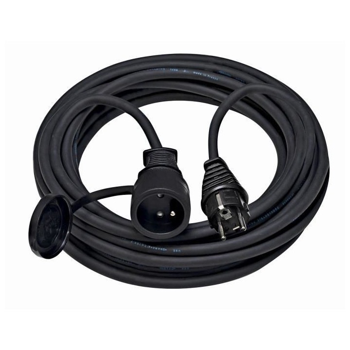 Brennenstuhl Rallonge 25m de câble avec prise a clapet (IP44) - Fabri