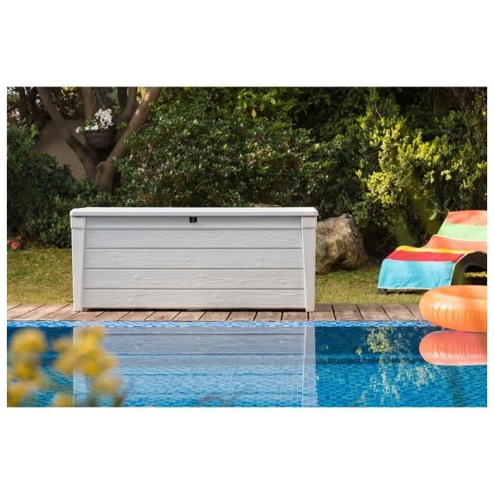 KETER - Coffre de rangement extérieur en résine 455 litres Blanc - M