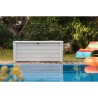 KETER - Coffre de rangement extérieur en résine 455 litres Blanc - Malle de jardin