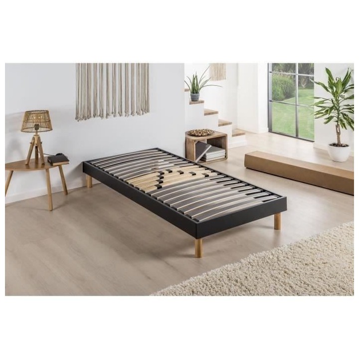 SOMKIT Sommier KIT 90x190 cm - 20 lattes - Réglable