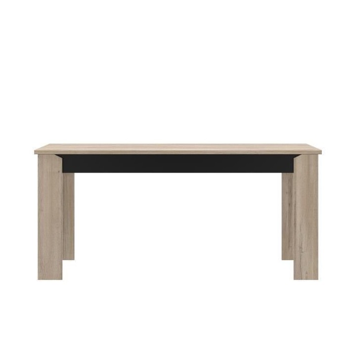 DIAGONE Table 6 personnes Rectangulaire YORI - Décor chene clair et n