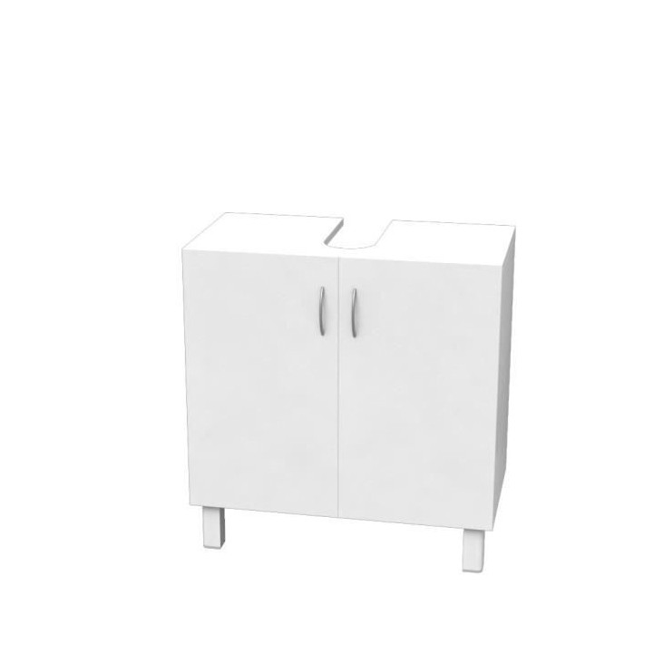 ESSENTIEL - Meuble sous lavabo 2 portes - Blanc