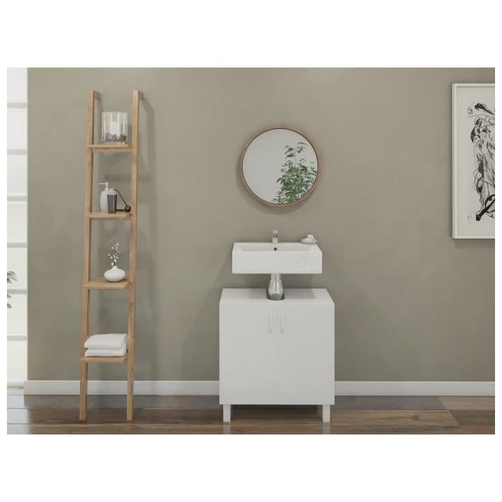 ESSENTIEL - Meuble sous lavabo 2 portes - Blanc