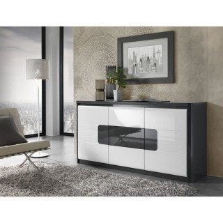 Enfilade - Blanc - Style contemporain - 2 portes - BELLINI - L 180 x P