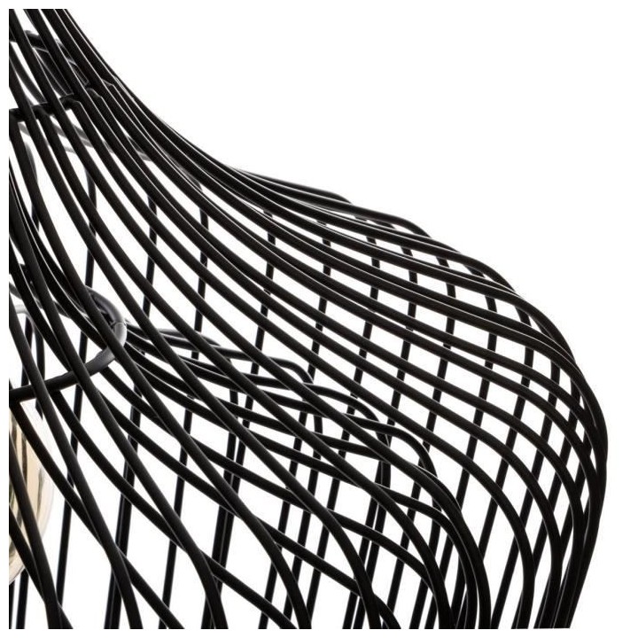 Suspension en métal - Ø 40 cm - Noir