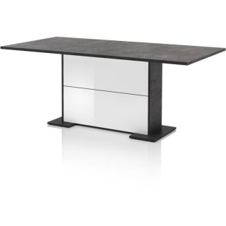 ALBEA Table a manger 6 personnes CAPRI - L190 x P90 x H76 cm - Blanc