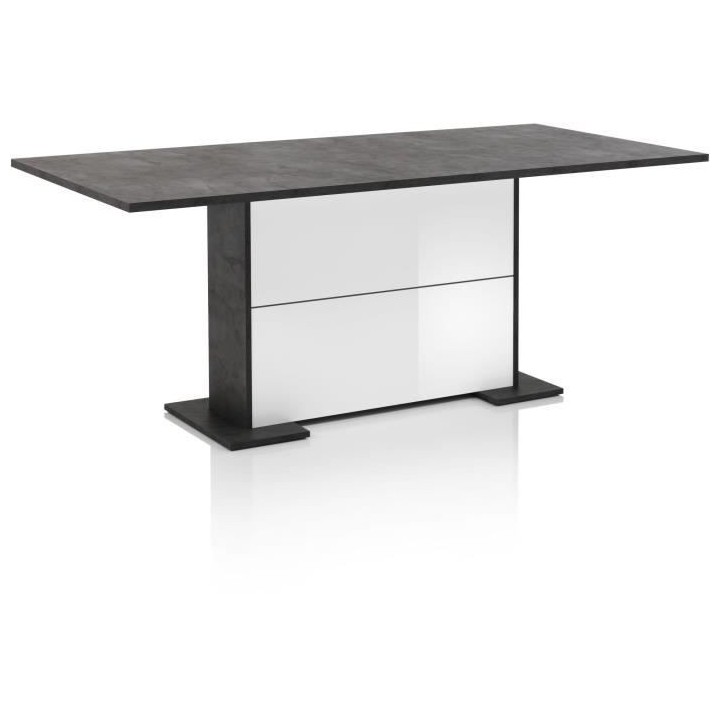 ALBEA Table a manger 6 personnes CAPRI - L190 x P90 x H76 cm - Blanc