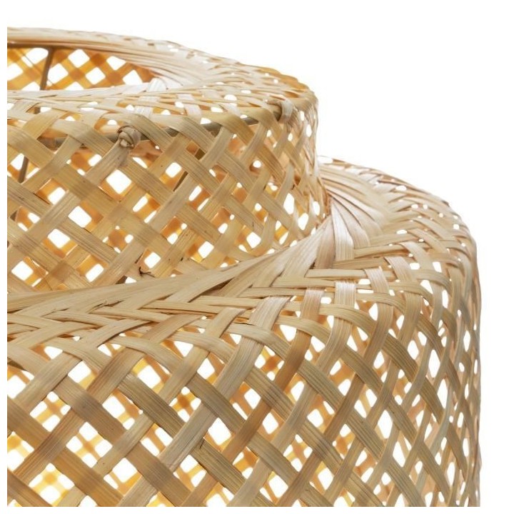 ATMOSPHERA Suspension Liby en bambou naturel - Diametre 40 cm - Colori