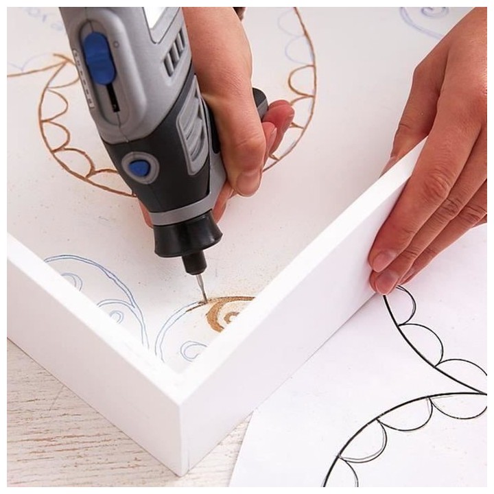 Lot de 3 Fraises a Graver DREMEL 107 (bout rond, ø 2,4mm pour la grav