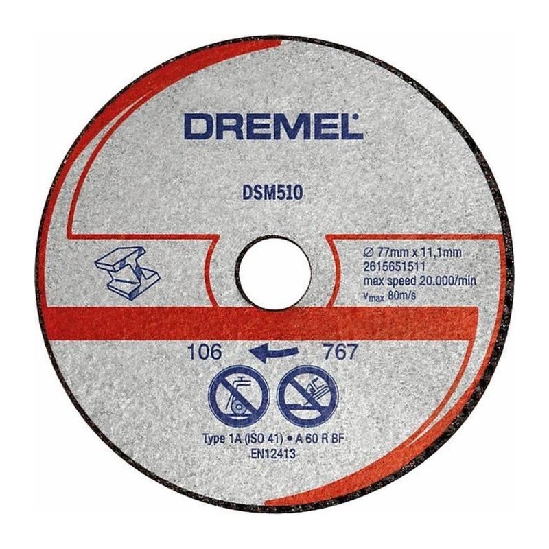 DREMEL 3 disques métal/plastique DSM510 pour DSM20