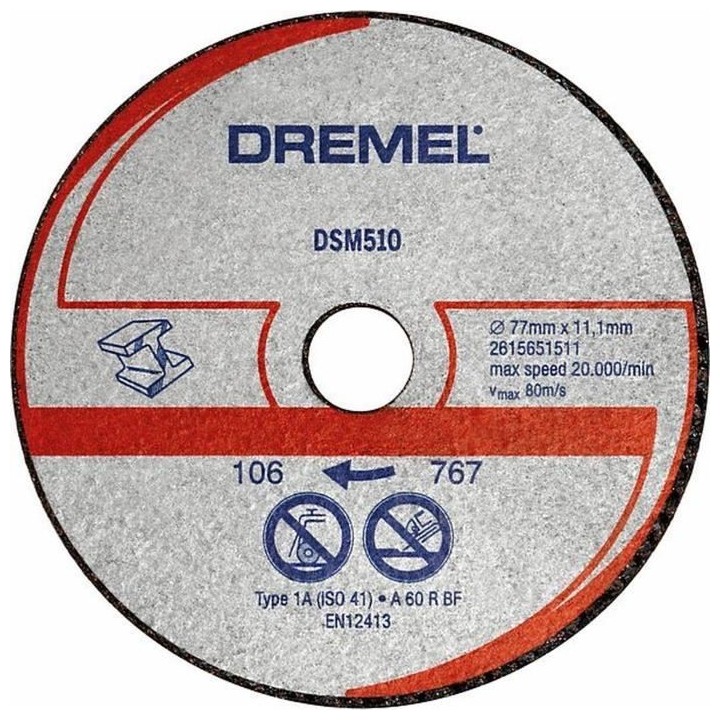 DREMEL 3 disques métal/plastique DSM510 pour DSM20