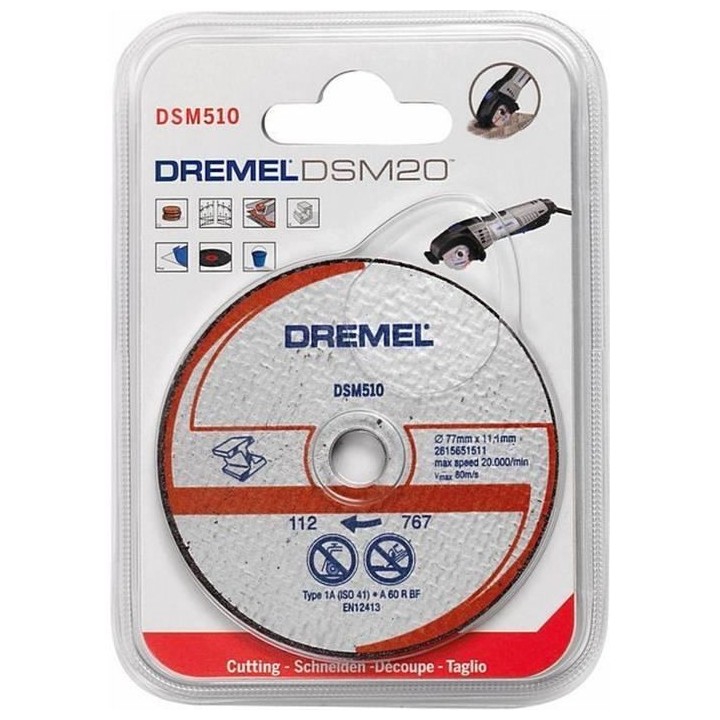 DREMEL 3 disques métal/plastique DSM510 pour DSM20