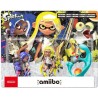 Pack Amiibo - Collection Splatoon 3 - Octaling (Bleu) + Inkling (Jaune) + Salmioche