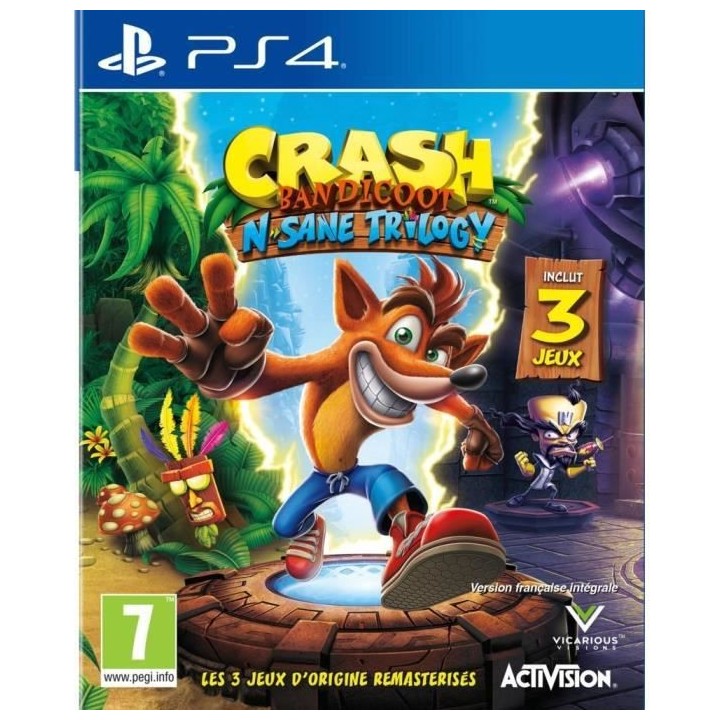 Crash Bandicoot N-SANE Trilogy Jeu PS4