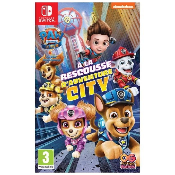 Paw Patrol, La Pat' Patrouille : a la rescousse d'Adventure City Jeu S