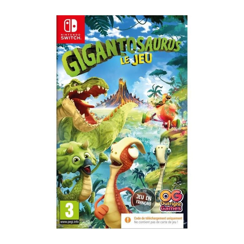 GIGANTOSAURUS : Le Jeu - Jeu Switch (Code dans la boite)