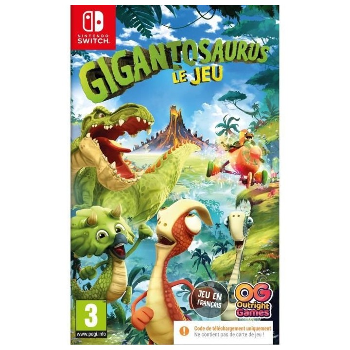 GIGANTOSAURUS : Le Jeu - Jeu Switch (Code dans la boite)