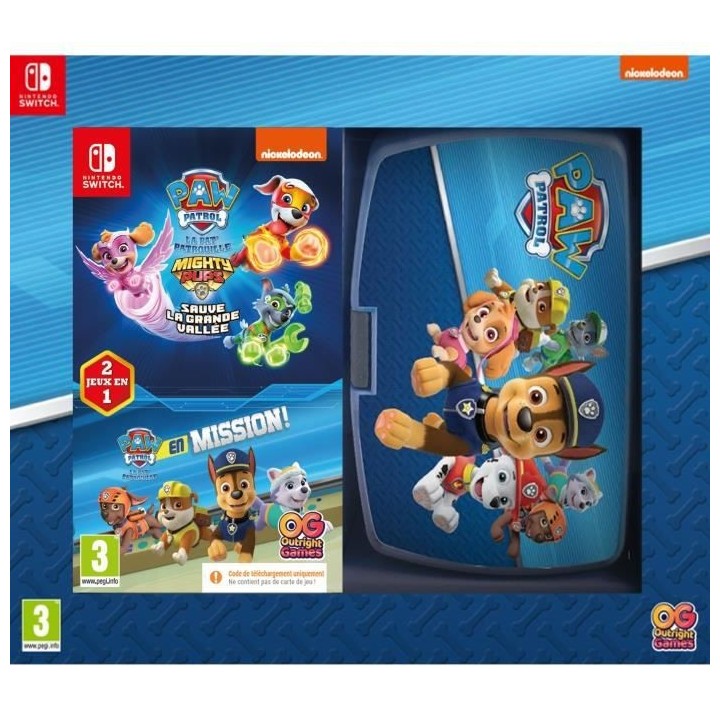 Compilation 2 Jeux Pat'patrouille (PAW PATROL) Switch + Lunch Box