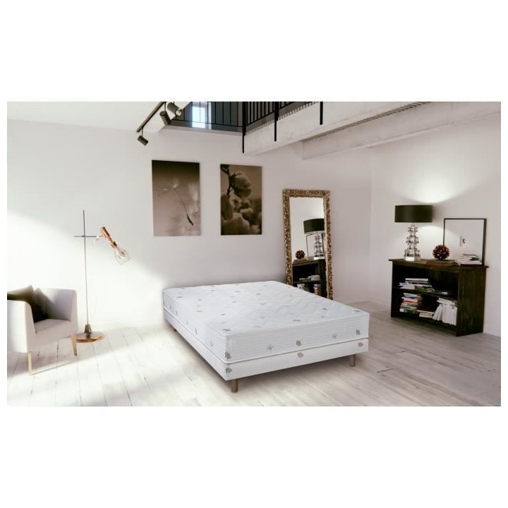 Ensemble Matelas + Sommier OLIVE GREEN 160 x 200 cm - ECOFRIENDLY