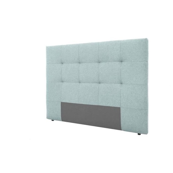 Tete de lit HERA - Bleu-Vert Céladon - Pour couchage 140 et 160 - 165
