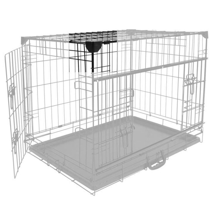 DUVO+ Cage Fer Ninja Edition avec porte coulissante 122 x 76 x 84 cm -